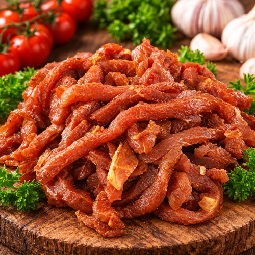 Rustic Marinated Meat with Parsley Kalkoenshoarma